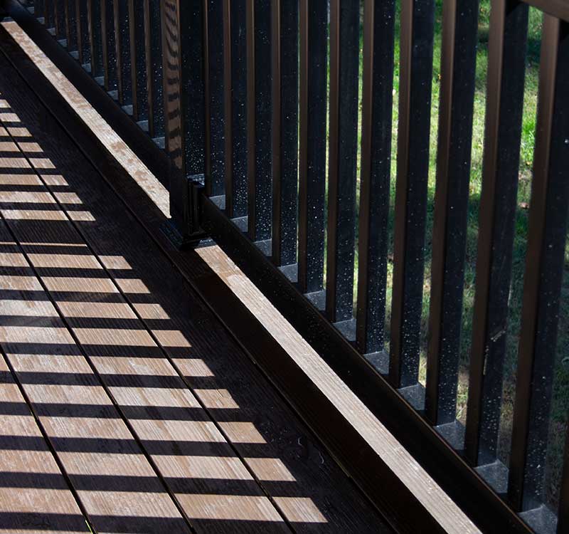 Composite decking is known